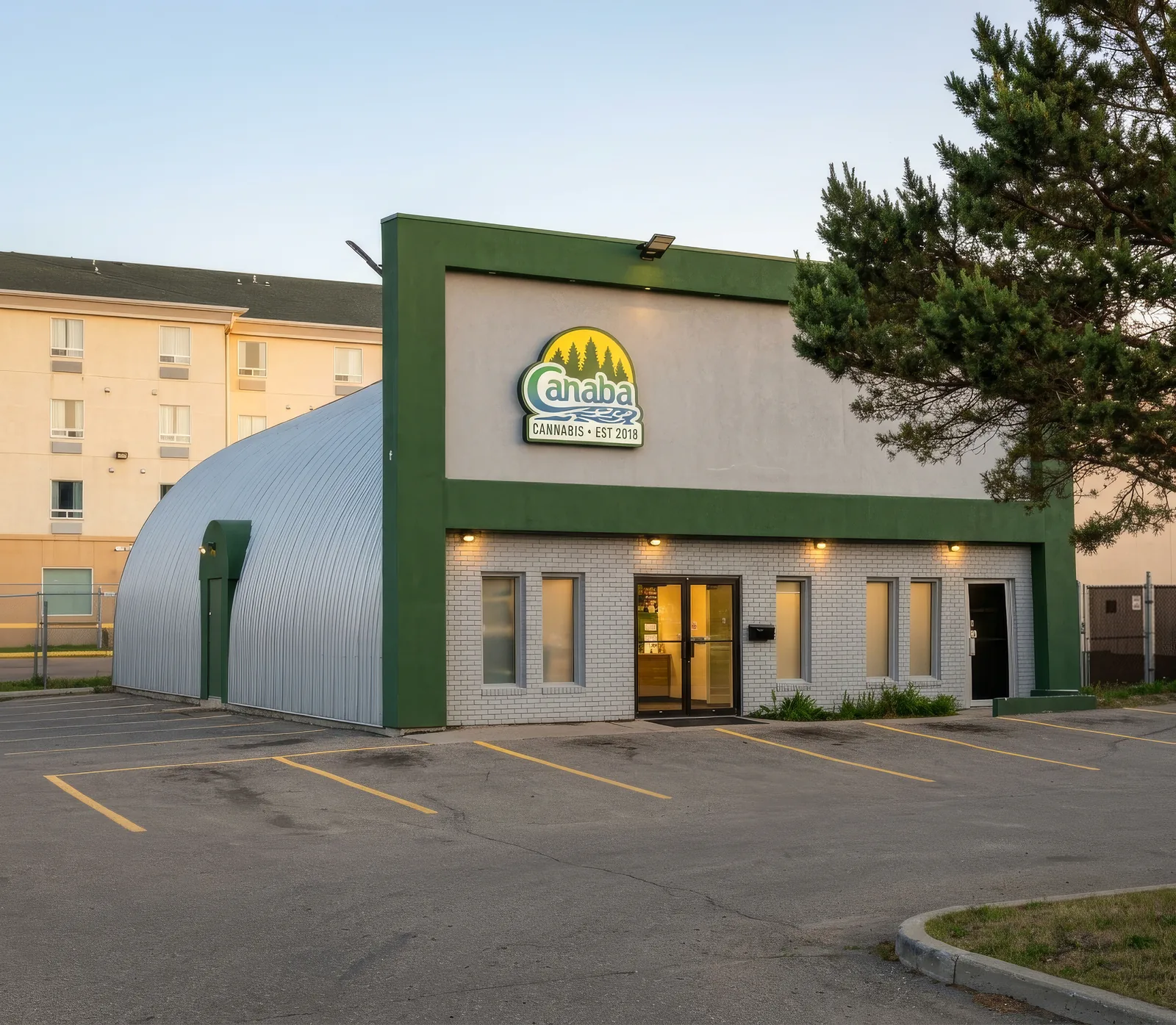 The Canaba Cannabis storefront at 3332 2nd Ave W, Prince Albert